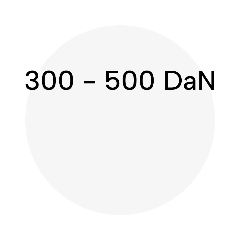 300 - 500 DaN